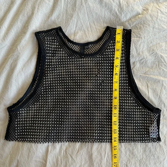 Garage Rhinestone Mesh Top - Picture 8 of 8